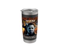 Halloween II Michael Myers 90s Collage Bicchiere termico in acciaio inox doppia parete