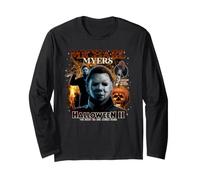 Halloween II Michael Myers 90s Collage Maglia a Manica