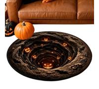 Halloween Illusion Rug 60x60cm Haunting Optical Effect Carpet