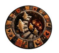 Halloween Illusion Rug | Haunted Optical Effect Abstract Carpet