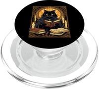 Halloween In Hardback Un Gatto Lettura Libri PopSockets PopGrip per MagSafe