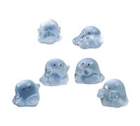 Halloween incandescente nel buio miniature spettrali figurine 6 pezzi resine decorazioni creative camera dei bambini decorazione Halloween incandescente nel buio figurina spettrale