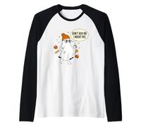 Halloween Incinta di Halloween Ghost Don't Boo Me Tee Maglia con Maniche Raglan