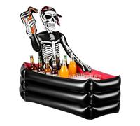 Halloween Inflatable Cooler - 35 Inch Large Capacity Coffin Ice Bucket