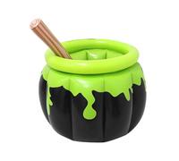 Halloween Inflatable Cooler, Cauldron Ice Bucket, 23,6 x 23,6 x 26,3 pollici, Blow Up Beverage Holder, Lightweight Photo Prop, Ideal for Yard, Backyard, Garden, Haunted House, Outdoor Parties, Black