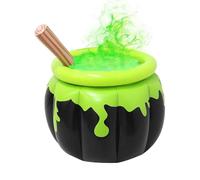 Halloween Inflatable Cooler, Cauldron Ice Bucket, Blow Up Beverage Holder, Leak-Resistant Interior, Easy Inflate Valve, Party Photo Prop Design, Yard, Garden, Haunted House, 60x60x67cm