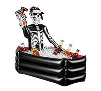 Halloween Inflatable Cooler Skeleton | Skeleton Coffin Ice Bucket Decoration, For Themed Party Pool Party Backyard Barbecue Outdoor Camping