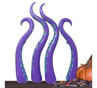 Halloween Inflatable Decorations - Outdoor Yard Halloween Inflatable Decoration - 4 Pieces Realistic Ornaments Octopus Tentacles For Haunted House Lawn Garden Park Graveyard