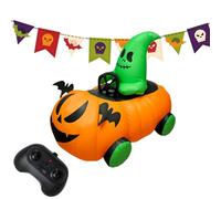 Halloween Inflatable, Yard Pumpkin Car, Outdoor Fairy Scene Props, 31.5x23.62x37.8 inches Auto Blow Up with Remote Control, Parties Ornaments for Event Planners, Girls, Boys and Children