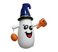 Halloween Inflatables Outdoor Cute - - Witch Hat Pumpkin with LED Lights |