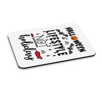 Halloween Is A Lifestyle Non Un Vacanza PC Computer Mouse Pad Ghost Divertente