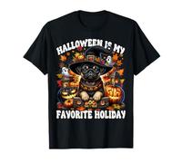 Halloween Is My Favorite Holiday for Witch Mom Halloween Pug Maglietta