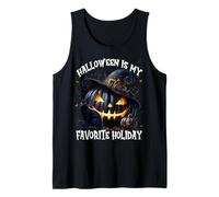 Halloween Is My Favorite Holiday for Witches Mystic Cat Canotta