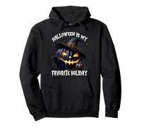 Halloween Is My Favorite Holiday for Witches Mystic Cat Felpa con Cappuccio
