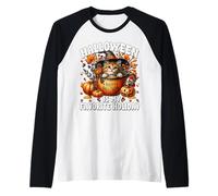 Halloween Is My Favorite Holiday Graphic Happy Halloween Cat Maglia con Maniche Raglan