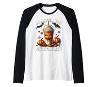 Halloween Is My Favorite Holiday Pumpkin Spice Coffee Latte Maglia con Maniche Raglan