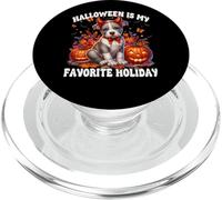 Halloween Is My Favorite Season Dog Graphic For Pit Bull Mom PopSockets PopGrip per MagSafe