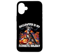 Halloween Is My Favorite Season For Italian Greyhound Mom Custodia per iPhone 16 Plus