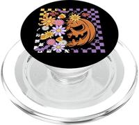Halloween Jack-o-Lantern Con dama E Fiori PopSockets PopGrip per MagSafe
