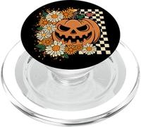 Halloween Jack-o-Lantern Con dama E Fiori PopSockets PopGrip per MagSafe