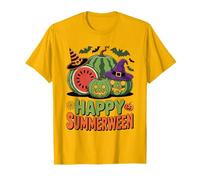 Halloween Jack O Lanterna Estate Felice Summerween Anguria Maglietta