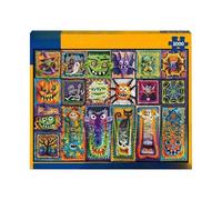 Halloween Jigsaw Puzzle, Crochet Pattern Poster, Interactive Brain Teaser, Engaging Board Game Set, Fun Collector Activity for Men Women Bookshelf Classroom Birthday Present