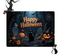 Halloween Jigsaw Puzzle For Kids - 130 Piece Spooky Puzzle With Pumpkin, Bat & Cat | Educational Halloween Game & Party Favors, Challenging Family Activity For Boys & Girls Ages 6-8 And Up