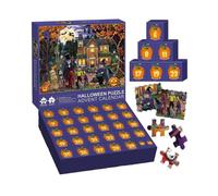 Halloween Jigsaw Puzzles Advent Calendar Countdown Puzzle Gift Blind Box Art Decompression Toys