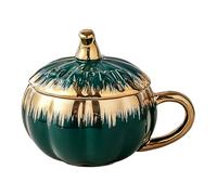 Halloween Kürbisbecher aus Keramik - Hochtemperaturbeständiger Becher mit rutschfestem Design | Festlicher Kaffeebecher für Halloween & Thanksgiving -Schalen zum Trinken zu Hause