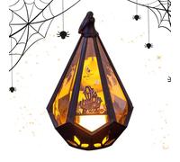 Halloween Lantern Decor - Castle Witch Hand Spooky Lights For Lawn Pathway, decorazione per feste con LED a batteria, lampada lanterna per giardino portico