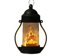Halloween Lantern, Pumpkin Decor, 2,68 x 6,3 Inches LED Night Lights, Battery Operated Spooky Accent for Living Room Bedroom Fireplace Garden Porch Patio Outdoor and Halloween Decoration Display