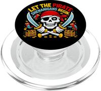 Halloween Lascia che i pirati imbrogli iniziino i pirati del cranio PopSockets PopGrip per MagSafe