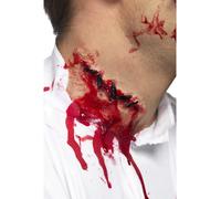 Halloween Lattice Protesi Ferita Kit Sangue Make Up Costume Zombie Accessorio