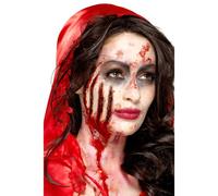 Halloween Lattice Protesi Ferita Kit Sangue Make Up Costume Zombie Accessorio