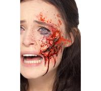 Halloween Lattice Protesi Ferita Kit Sangue Make Up Costume Zombie Accessorio
