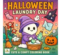 Halloween Laundry Day Coloring Book: Funny Moments, Cute Monsters, and Relaxing Spooky for All Ages