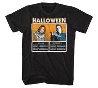 Halloween - Laurie Vs Contro Michael Viso Spento - Manica Corta - Adulti -