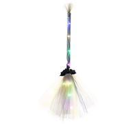 Halloween LED Witch Broom, Lighted Witches Broom Sticks, Halloween Party Props, Decor Lighted Broom, Halloween Theme Decorations, LED Witch Broom For Parties, Illuminated Halloween Decor, Spooky Hallo
