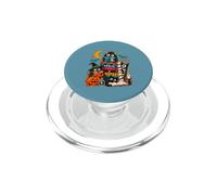 Halloween Libri Mostri Lettura Gatto Nero Zucca PopSockets PopGrip per MagSafe