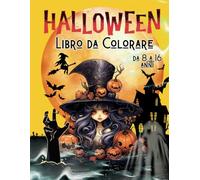Halloween Libro da colorare da 8 a 16 anni: 50 disegni da paura con vampiri, fantasmi, mostri e ambientazioni spettrali