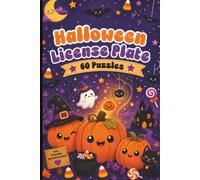 Halloween License Plate Search: 60 Halloween-Themed License Plate Search Puzzles for Adults, Seniors, and Puzzle Lovers