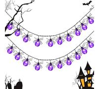 Halloween Light Decoration | Holiday Party Prop With 20 Spider Bulbs