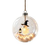 Halloween Light Ornament - Glowing Acrylic Hanging Ball Decor