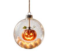 Halloween Light Ornament - Glowing Acrylic Hanging Ball Decor