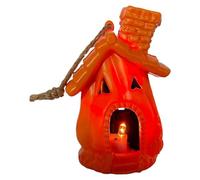 Halloween Light, Pumpkin Decor, Gothic Ornament, Light-Up Spooky Design, Battery Operated Lighting, Indoor Outdoor Festival Use, 3,15 x 2,56 x 4,33 pollici Arancione 1 pezzo