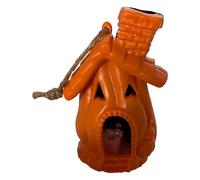 Halloween Light, Spooky Gothic Indoor Pumpkin Lighting, 3.15x2.56x4.33 Inches Haunted House-Themed Ornament for Holiday Party Home Bedroom Hallway Lawn Festival Interior Decor