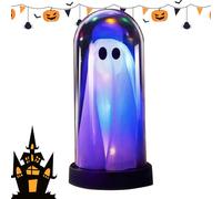 Halloween Light Up Ghost - 3.74x7.48 Inch Ghost Decoration Outdoor, New Led Light Standing Ghosts, Trick | Treater Ghosts, Halloweens Yard Lawn, Home Decorations