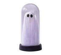 Halloween Light Up Ghost, Gothic Style LED Decor, Creepy Tabletop Accent, Battery Operated Haunted Figure for Indoor, Outdoor, Festival, Party, Kitchen, Escape Room, 9.5x19cm