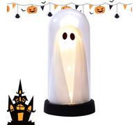 Halloween Light Up Ghost, Gothic-Style Table Decor, Creepy Home Accents, 3.74x7.48 inches Eerie Halloween Decoration for Indoor, Outdoor, Festival, Party, Escape Room and Kitchen