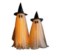 Halloween Lights Decorations, Ghost Spooky Props, 7.87x9.84in Scary Holiday Decor, Weather Resistant Material, Easy Hanging Installation for Haunted, House, Walkway, Yard, Garden, Fence, Patio